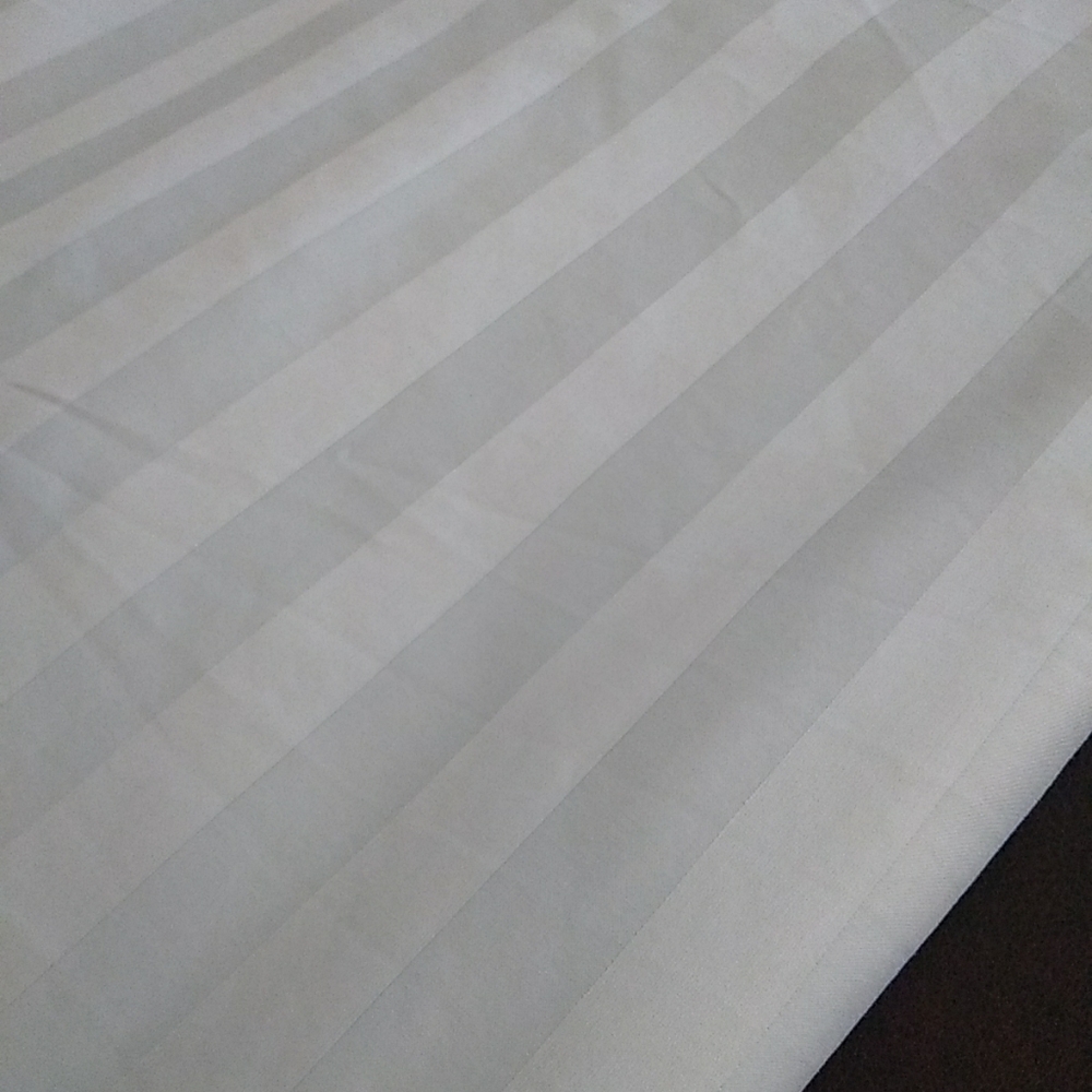 Blue Striped Bedding Flat Sheet Size Cal KING
